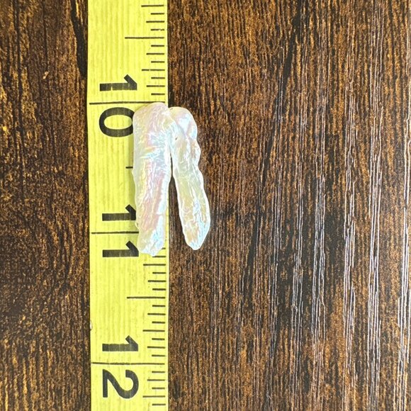 Loose Gemstone Baroque Double Bar Stick Cultured Pearl Size 1" Length - Picture 9 of 10